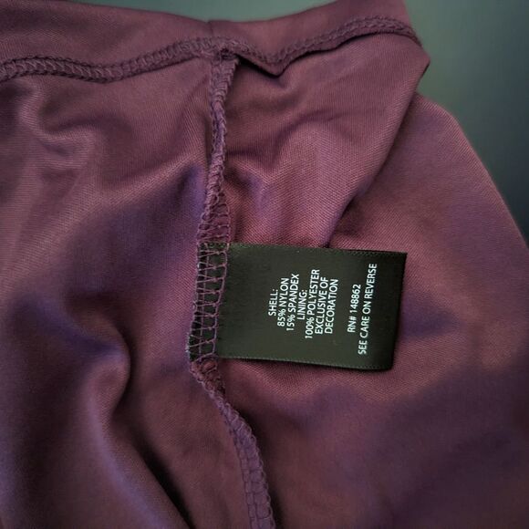 NWT Women's Torrid Purple Babydoll Lace V-Neck Top, Size 1 / 1X - Picture 6 of 7
